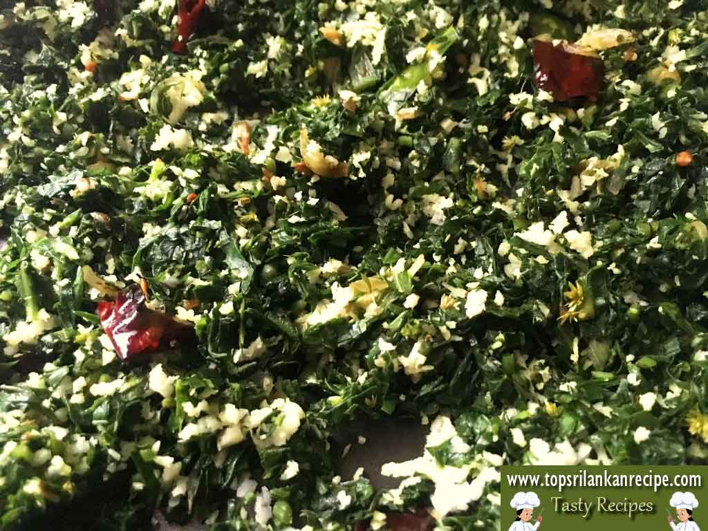 Ponnanganni Keerai Varai With Grated Coconut Alternanthera Sessilis Recipe Top Sri Lankan Recipe