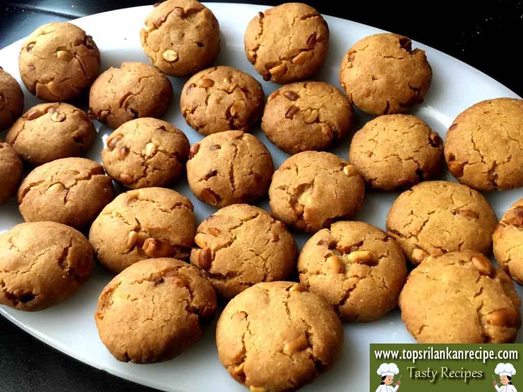 Easy Peanut Cookies Without Eggs Peanut Butter Sri Lankan Snack