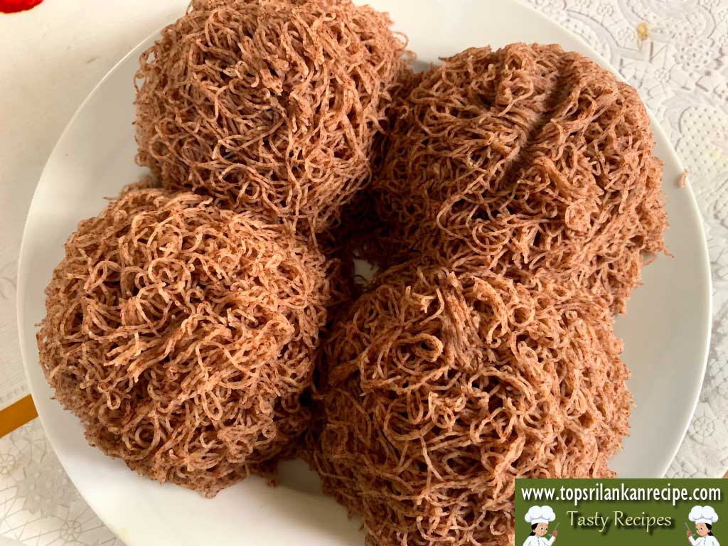 Make String Hoppers Homemade Recipe (Red Rice Flour + Plain Flour)