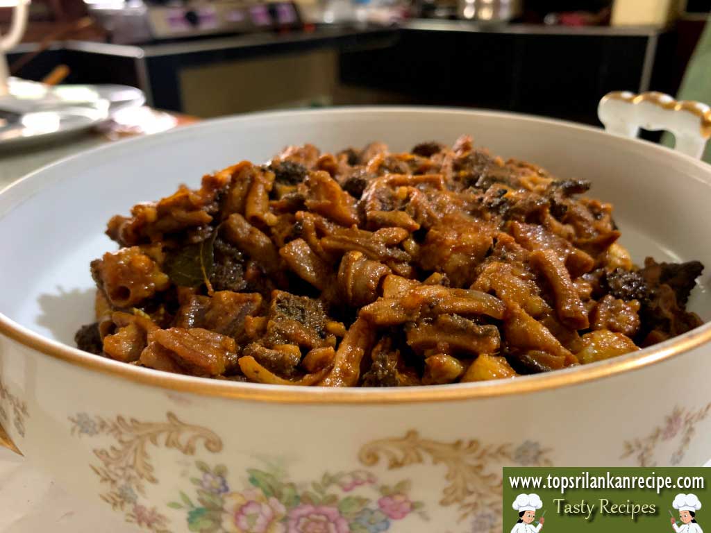 Mutton Boti Curry Recipe Goat Intestine Gravy Sri Lankan Babath